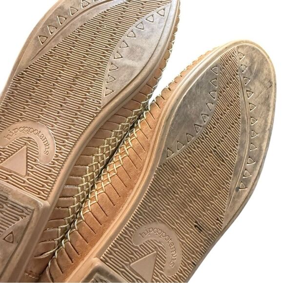 HippoPotamus Tan Woven Leather Loafers – Men’s Size 8D – Made in Brazil